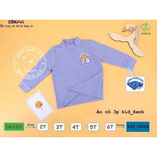Dokma - Áo cổ 3 phân chất Bamboo mềm mỏng(2-6t)