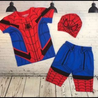 Bộ đồ siêu nhân nhện ngắn spider man Samkids 
