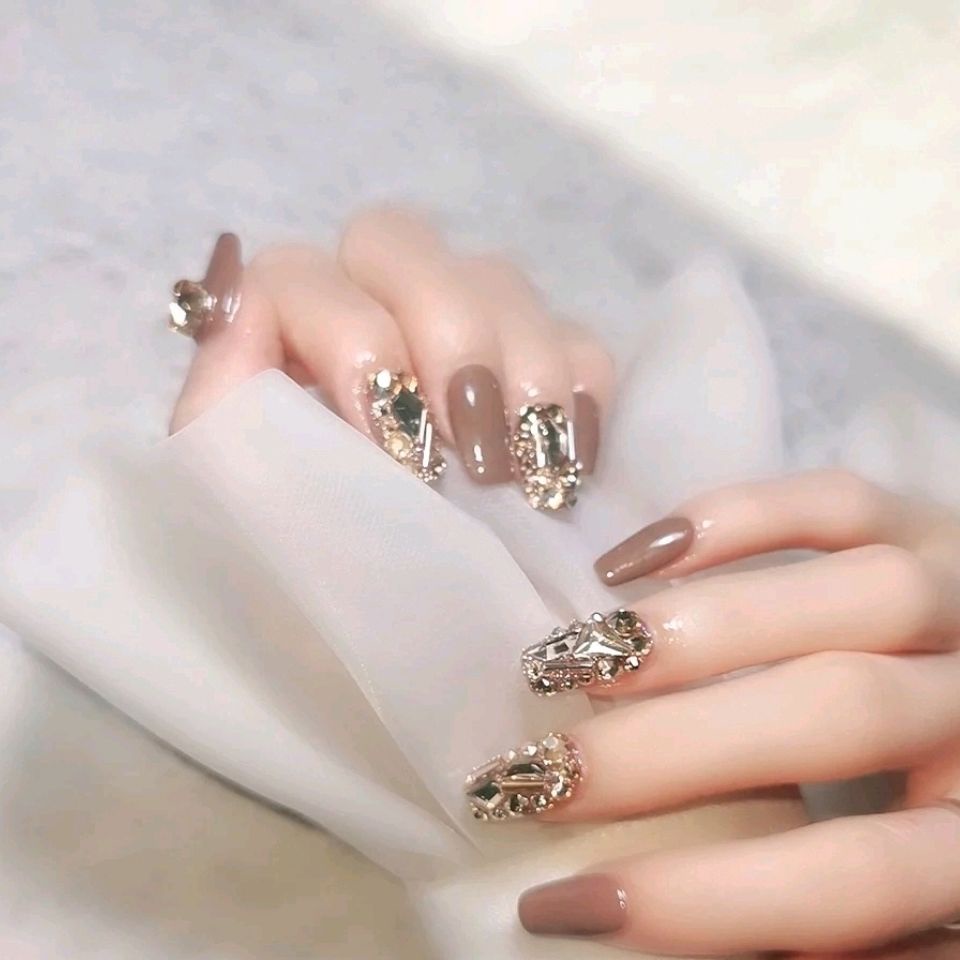 Mới Nhất Tùy Chỉnh Thời Trang (Tùy Chỉnh Tay) Nhấp Nháy) Màu Rượu Sâm Panh Phong Cách Thu Đông Mới Thay Đổi Hình Ảnh