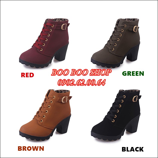 Giày boot nữ dây kéo thời trang Có BIG size 35-42 | BigBuy360 - bigbuy360.vn