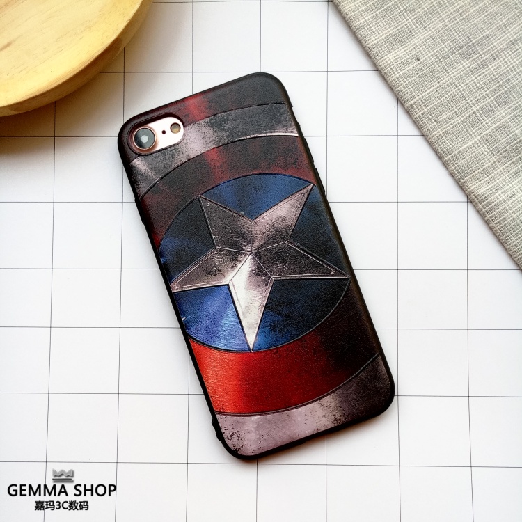 Ốp Điện Thoại Chống Sốc In Hình Captain America Cho Iphone 13 Pro 11 Pro Max Xr 6s 7 8 Plus 12 Mini 14 Pro Xs Max