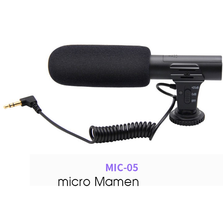 MICRO THU ÂM CHUYÊN NGHIỆP DÀNH CHO MÁY ẢNH  MIC-01