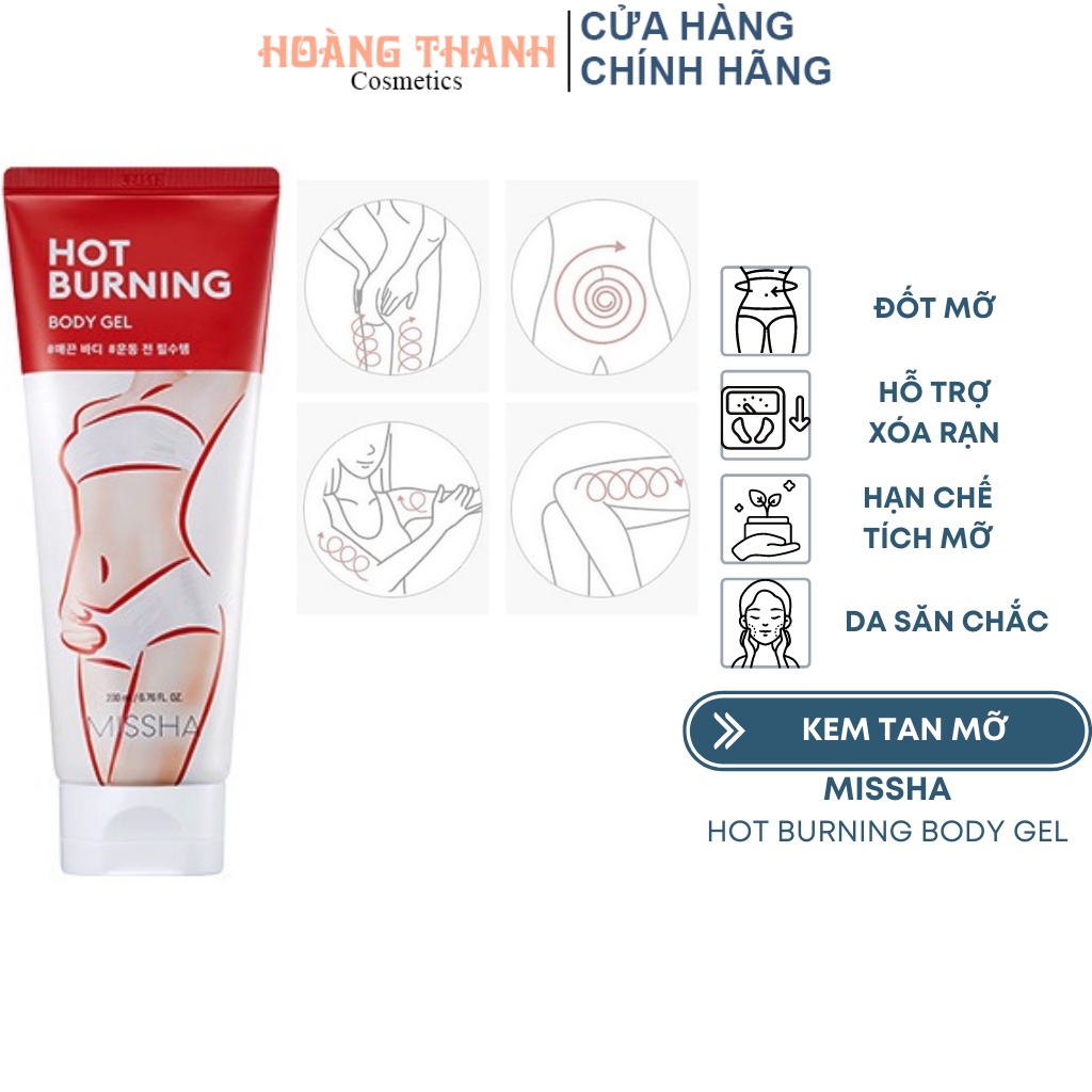 Kem Tan Mỡ Bụng MISSHA Hot Burning - Hoàng Thanh Cosmetics