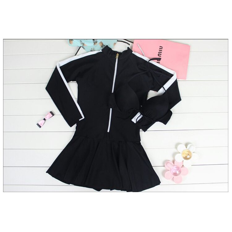 Đồ bơi nữ kín đáo tay dài chống nắng có size lớn - MH7068 | BigBuy360 - bigbuy360.vn