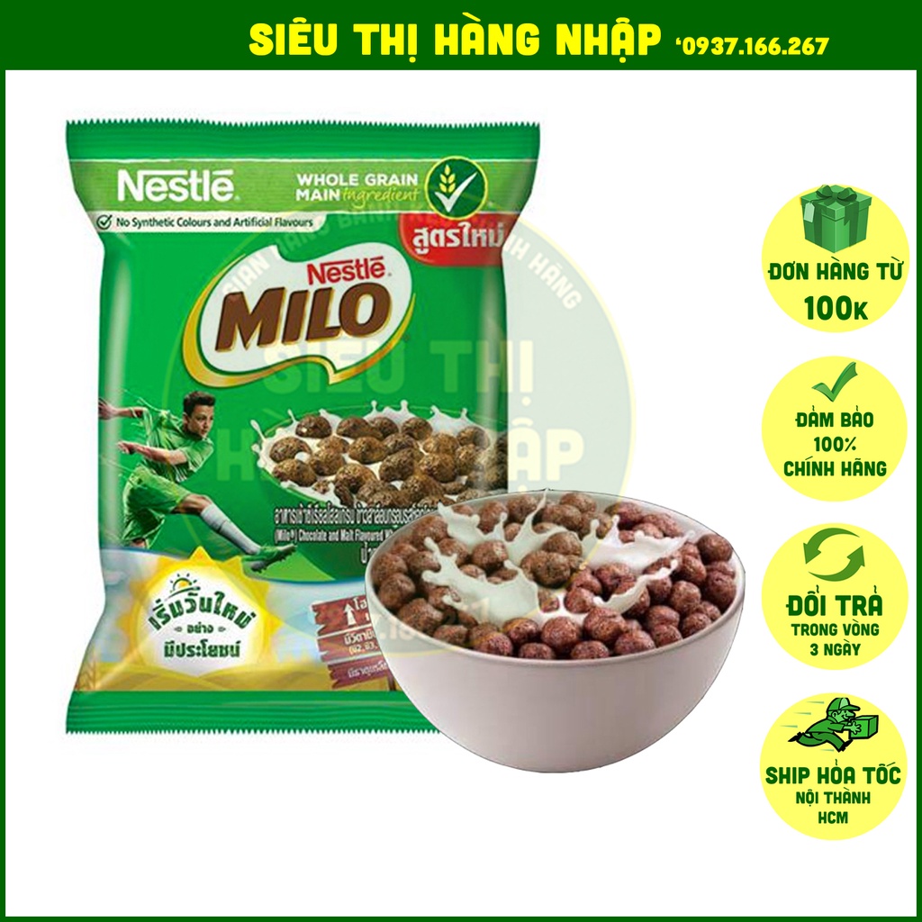 Một gói Snack ngũ cốc ăn sáng Milo Thái Lan ăn vặt ngon rẻ