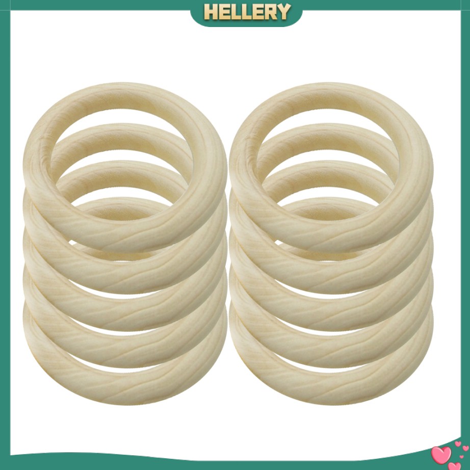 Bộ 20 Vòng Gỗ Tự Nhiên Dùng Làm Vòng Tay / Vòng cổ Cho Bé DIY