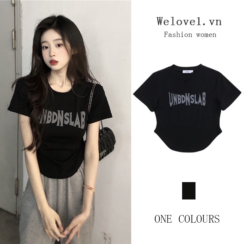 Áo Thun Cotton Ngắn Tay Phong Cách Đường Phố Âu Mỹ Thời Trang Mùa Hè Cho Nữ