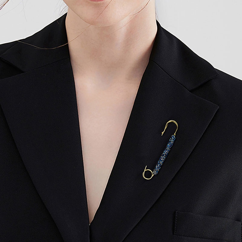 Trâm Cài Áo Đính Đá Bằng Kim Loại Cho Nữ