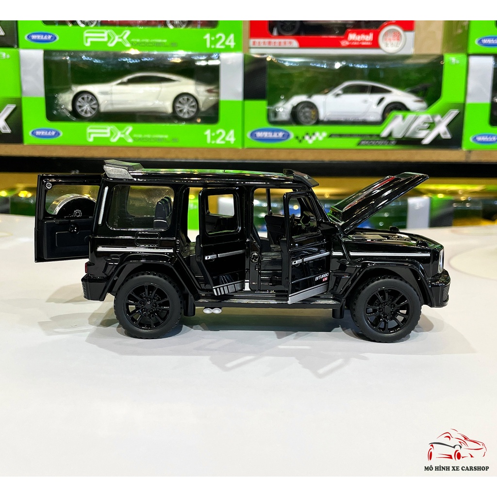 Mô hình xe Mercedes-Benz G700 Brabus tỉ lệ 1:32 Double Horses màu đen