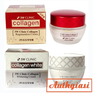 Kem dưỡng 3W Clinic Collagen Regeneration \ Whitening Cream dưỡng ẩm trắng da 60ml