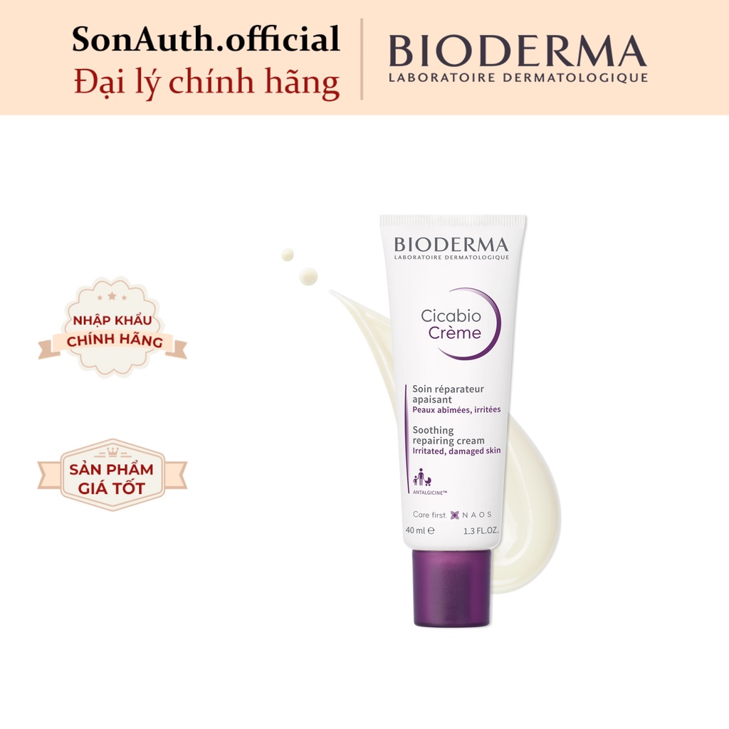 Kem dưỡng phục hồi da Bioderma Cicabio Crème