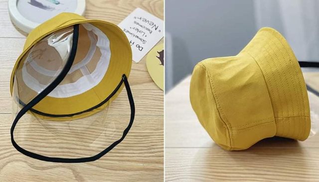 Mũ Kaki cho bé trai bé gái từ 1 - 3 tuổi, nón có chắn bụi phòng dịch cho bé