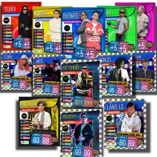 Thẻ MATCH ATTAX RAPPER Rap Việt 2019 20 bán lẻ