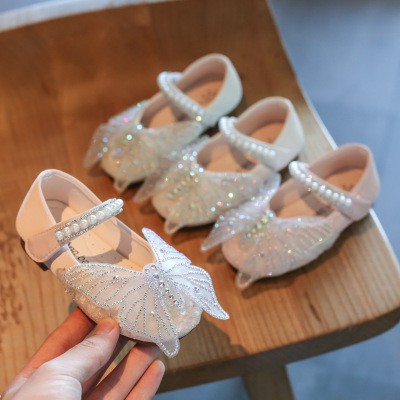Giày trẻ em, giày búp bê bé gái Hàn Quốc,hình con bướm công chúa GB02 mùa thu 2020