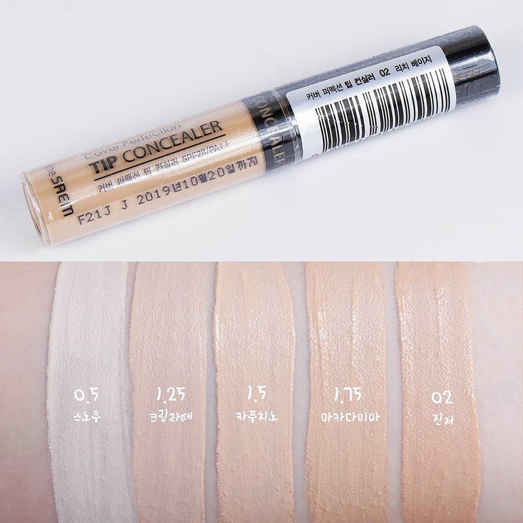 Kem Che Khuyết Điểm The Saem Cover Perfection Tip Concealer