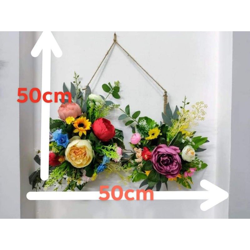 Vòng hoa treo trang trí 130k