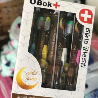 Hộp 30 bàn chải đánh răng than tre hoạt tính Hàn Quốc Obok