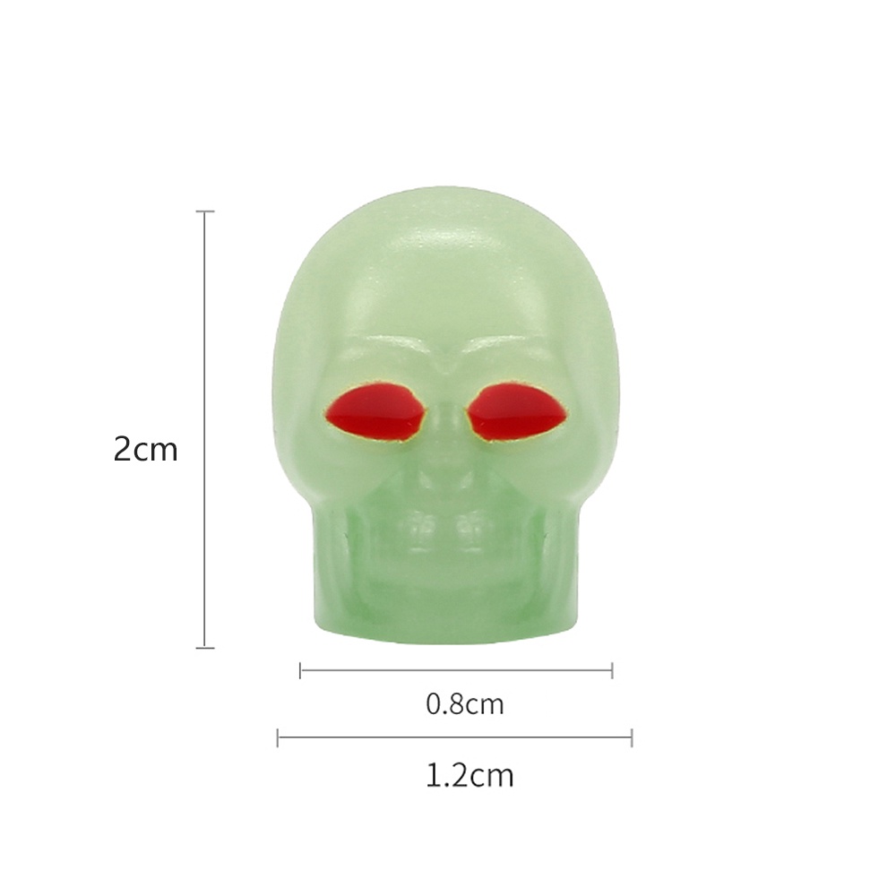 Vỏ Bọc Van Bánh Xe Hơi Hình Đầu Lâu Phát Sáng Độc Đáo