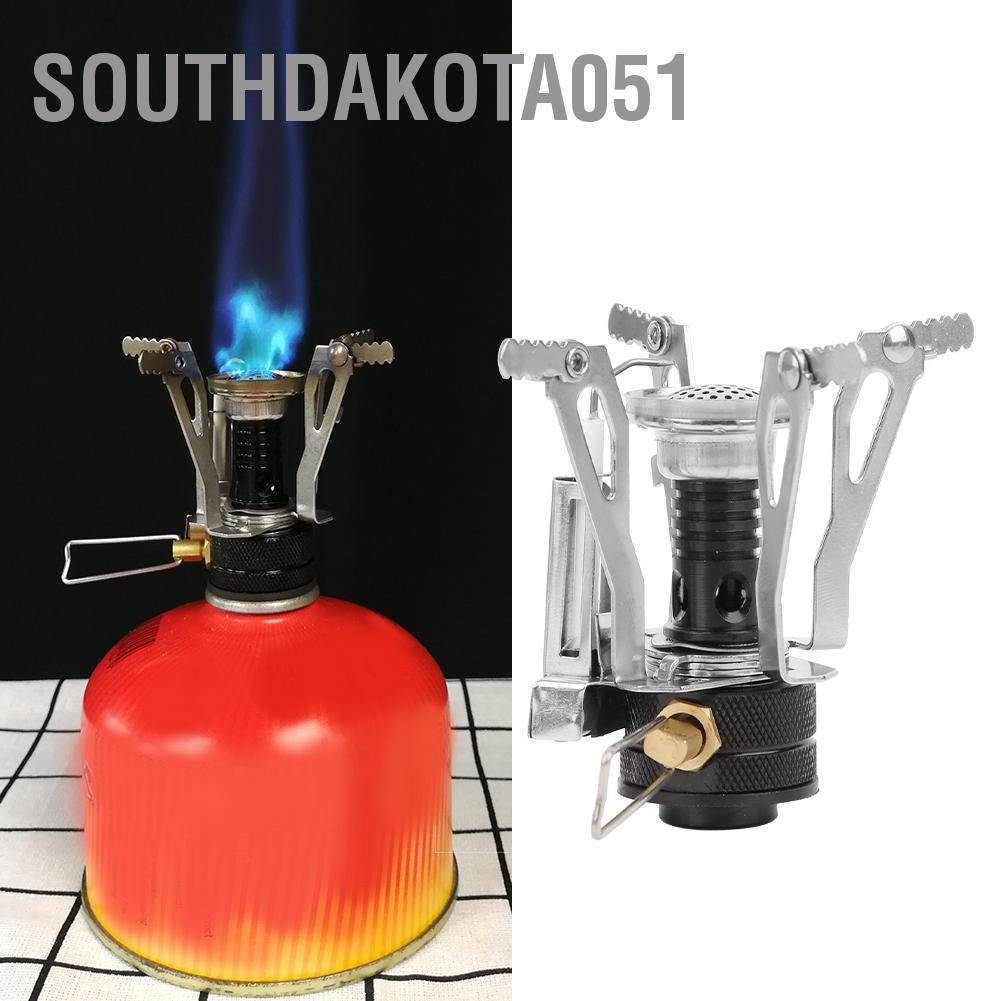 Southdakota051 Cắm trại ngoài trời Bếp gas Mini Di động Đi bộ dã ngoại đốt Dụng cụ nấu ăn