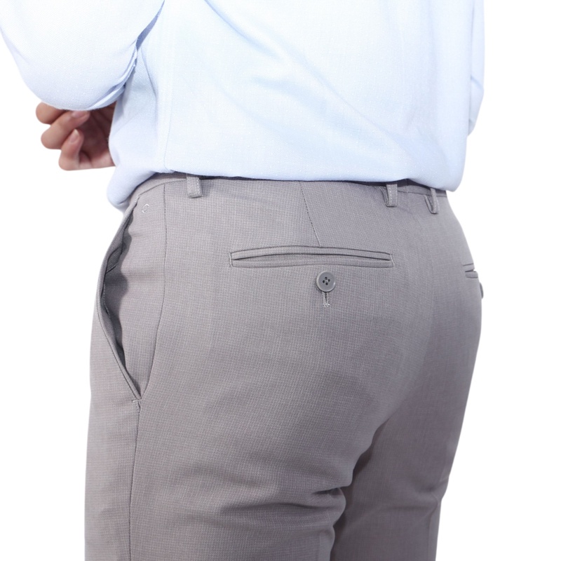 Quần tây nam Owen Nano Slim Fit Be melange - QS23490
