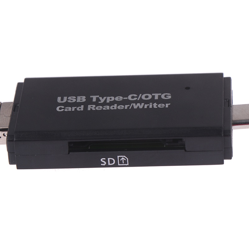 Đầu Đọc Thẻ Nhớ Usb 2.0 Type C / Micro Usb / Usb / Usb Otg 3 Trong 1 Tốc Độ Cao Cho Otg Tf / S & D