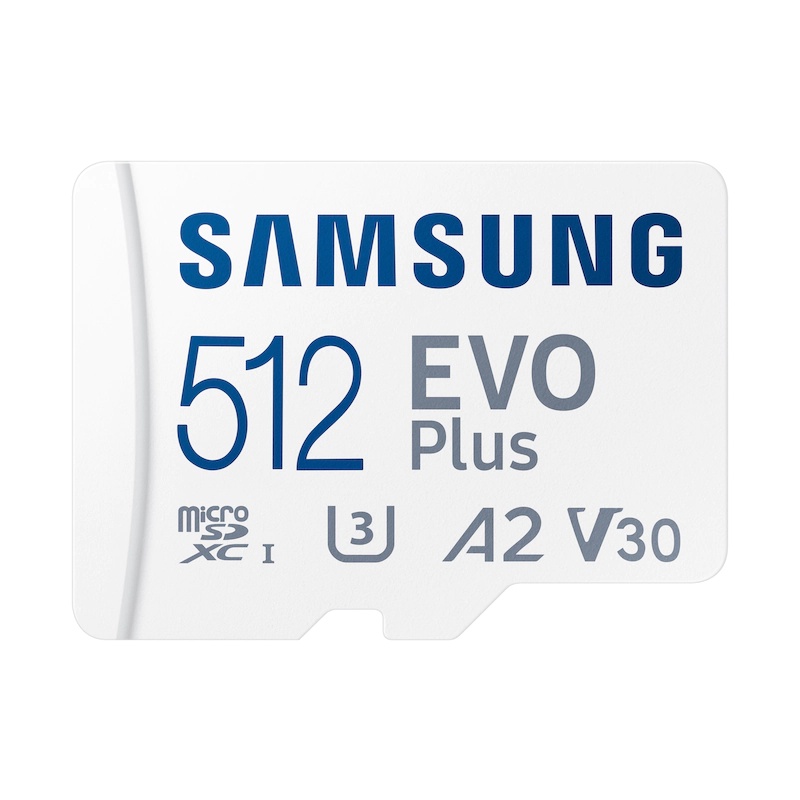 Thẻ nhớ MicroSDXC Samsung Evo Plus U3 A2 V30 512GB / 256GB / 128GB 130MB/s V2021 (Trắng)