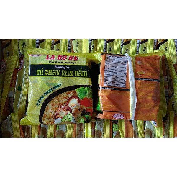 Mì chay Lá Bồ Đề rau nấm  - Mixed Mushroom Flavored Vegetarian Instant Noodles