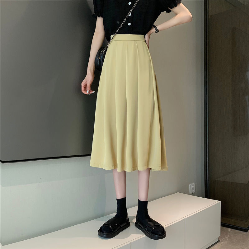 Chân Váy Chữ A Lưng Cao Xếp Ly Xinh Xắn Dành Cho Nữ 2021 đầm xếp váy xếp li chân váy xếp ly váy xếp ly chân váy xếp ly