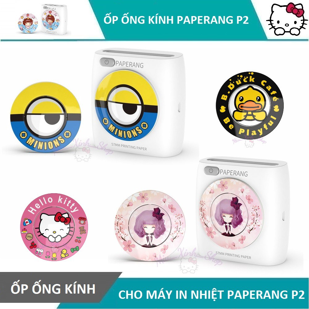 ❤ Dễ thương ❤ Ốp trang trí làm đẹp ống kính cho máy in nhiệt mini bluetooth Paperang P1 - P2