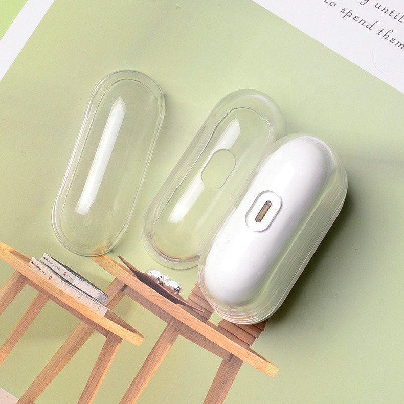 Vỏ bảo vệ hộp sạc tai nghe Apple #Airpods Pro bằng TPU mềm trong suốt hình cửa hàng Lilyrose