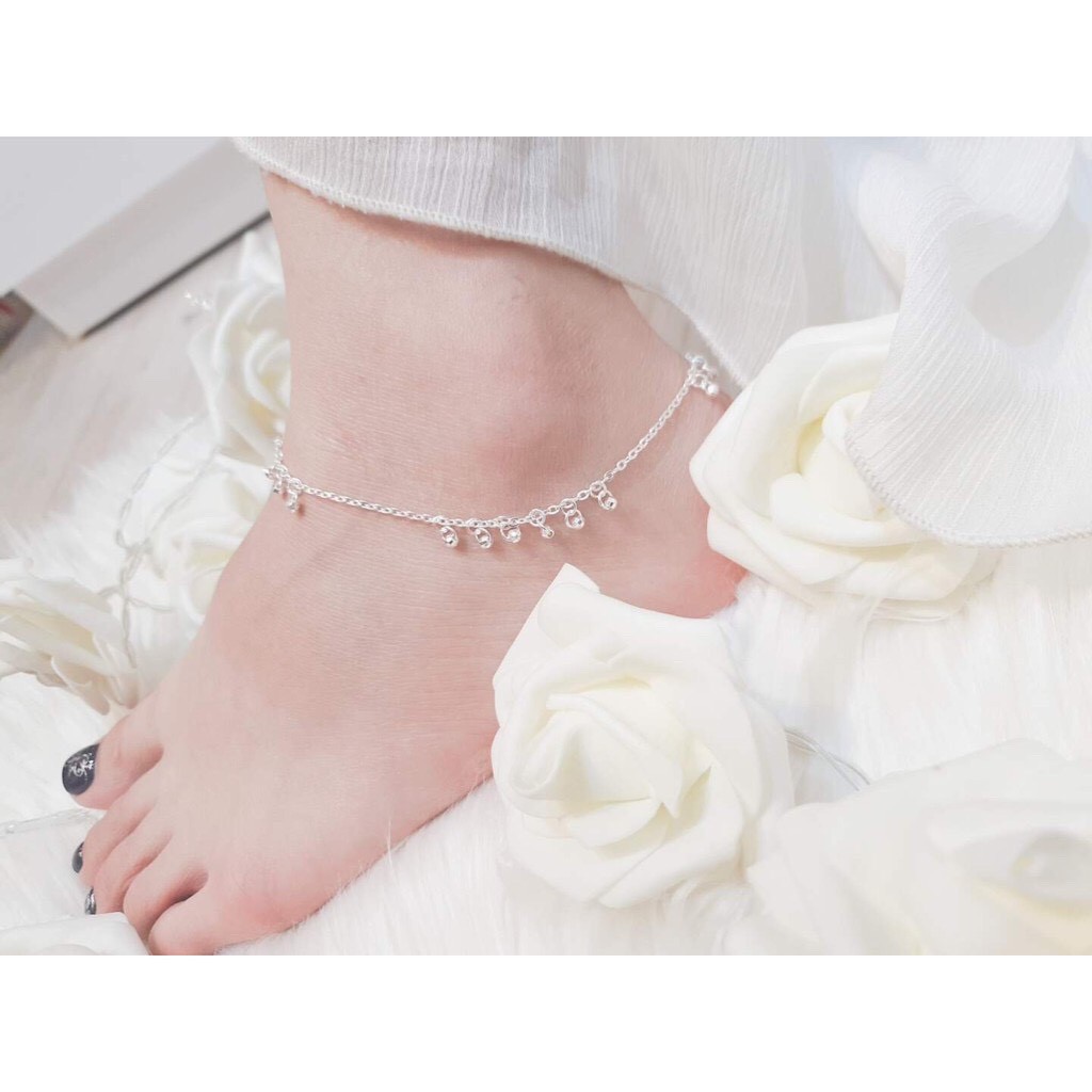 Lắc chân QMJ Bi rơi bạc 925 sáng long lanh - Q048 | BigBuy360 - bigbuy360.vn