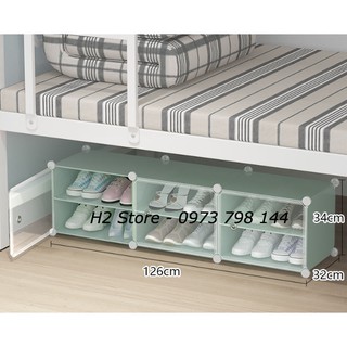 TỦ NHỰA LẮP GHÉP ĐA NĂNG ĐỂ GIÀY DÉP 6 Ô ( chia ô ) ĐỂ ĐƯỢC 12 ĐÔI GIÀY DÉP.- 2 CÁCH LẮP NGANG, DỌC