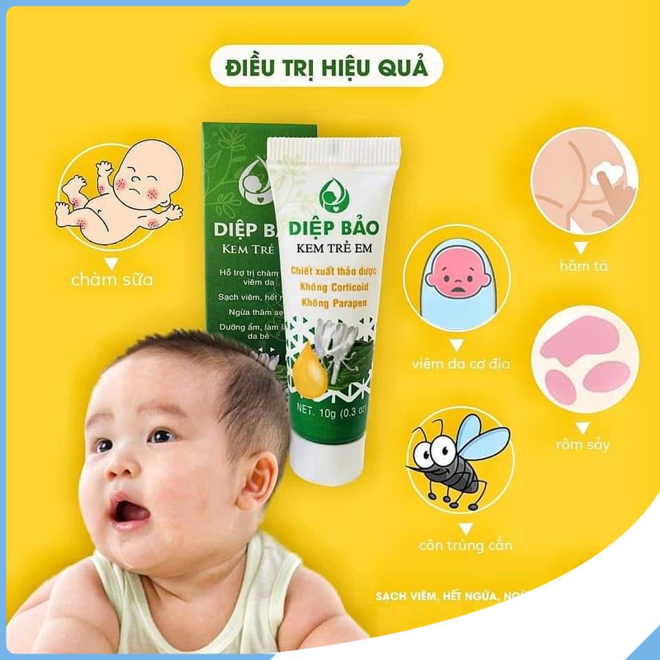 Kem Bôi Da Trẻ Em, Kem trị hăm, Viêm da cơ địa, chàm sữa, mần ngứa, dưỡng ẩm |Tuýp 10g