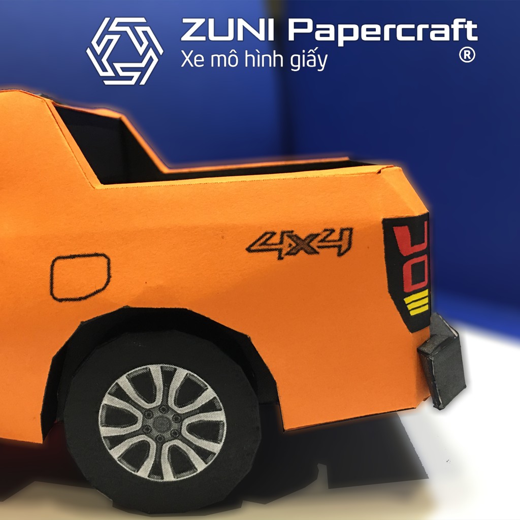 Bộ KIT mô hình giấy xe bán tải Ford Ranger của ZUNI Papercraft