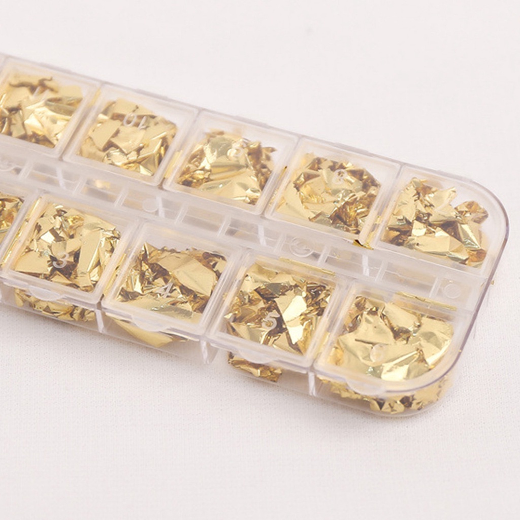 Hộp Giấy Foil 12 Ngăn Màu Sắc Đẹp Mắt Chống Phai Màu Trang Trí Móng Tay Nghệ Thuật Đa Năng Cho Nữ