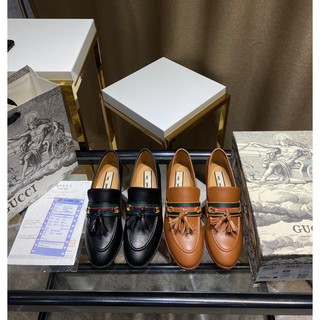 Giày lười nữ da thật Gucci GG GC