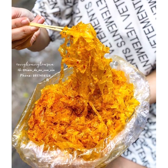 Bánh tráng sate cay CẦU ĐÚC Long An 150g/500g hút chân không