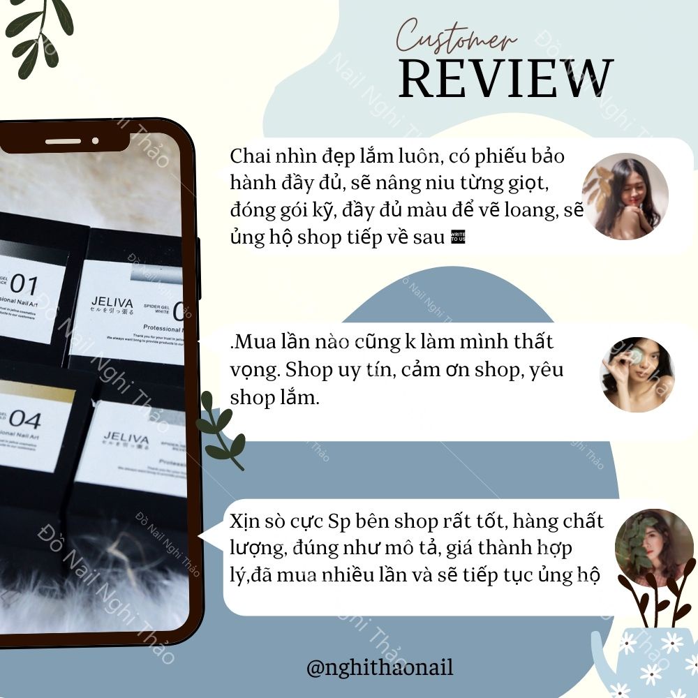 Gel nhện nail , gel mạng nhện Jeliva hũ 8g