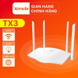 Tenda Thiết bị phát Wifi TX3 Chuẩn Wifi 6 AX1800Mbps - Hãng phân phối chính thức