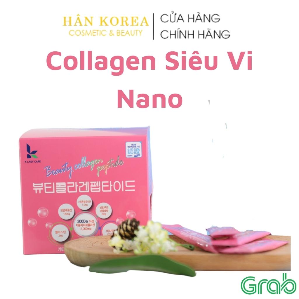 Hộp 60 gói Collag-en siêu vi nano MẪU MỚI, phục hồi, dưỡng da căng bóng, ngăn ngừa lão hóa, sáng da HÂN KOREA