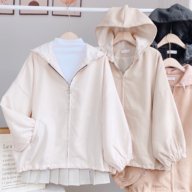 Áo khoác nhung tăm 2 lớp