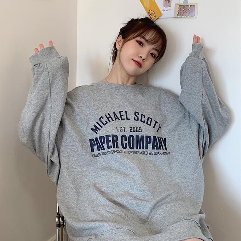Áo Sweater Tay Dài Dáng Rộng In Họa Tiết Phong Cách Harajuku Hàn Quốc Thời Trang Mùa Thu Hàng Mới 2021 Dành Cho Nữ