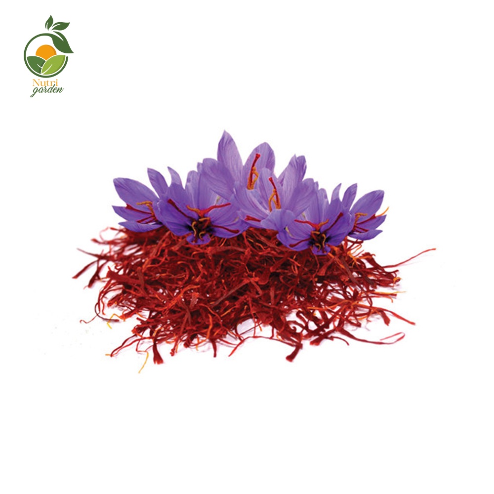 Nhụy hoa nghệ tây Saffron Berfield - Filaments Safrina Nutri Garden nhập khẩu Iran và Tây Ban Nha 1g