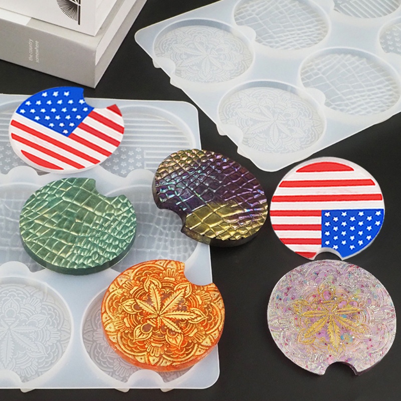 Khuôn Silicone Làm Đế Lót Ly Bằng Epoxy Resin DIY