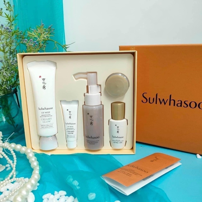 SET KEM CHỐNG NẮNG SULWHASOO SNOWISE BRIGHTENING UV PROTECTOR - CHỐNG NẮNG DƯỠNG TRẮNG TOÀN DIỆN