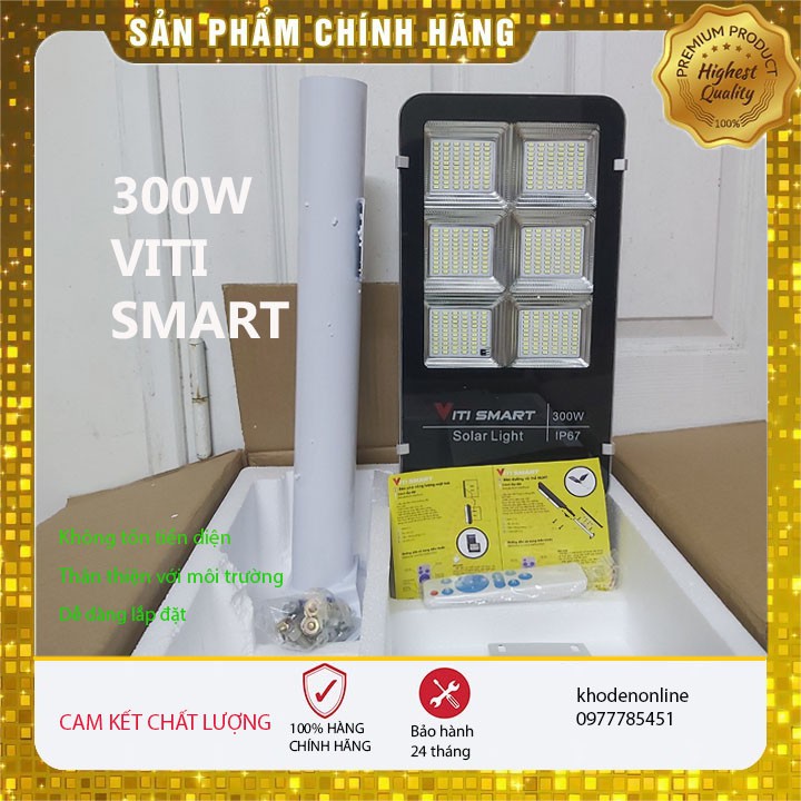 Đèn Năng Lượng Mặt Trời Sân Vườn VITI SMART 300w - HÀNG CHÍNH HÃNG VITI SMART