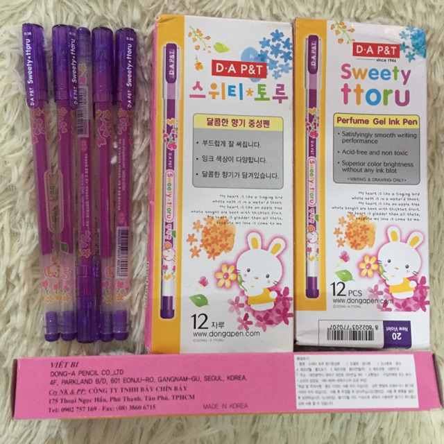 Bút mực nước SWEETY TTORU (Hàn Quốc)