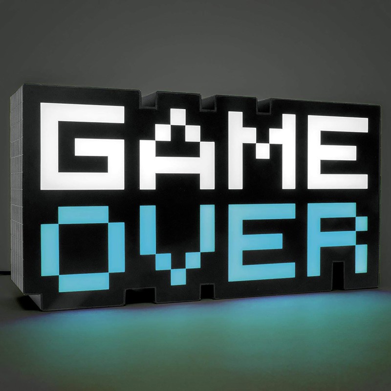 Đèn LED Trang Trí Game Over Để Bàn Máy Tính Có Cảm Biến Âm Thanh, Nháy Theo Nhạc