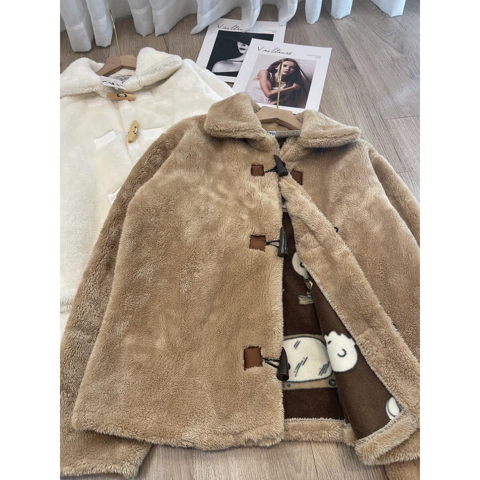 Áo lông về 2 màu_Chất lông thỏ_Fom < 60kg + KÈM VIDEO cận