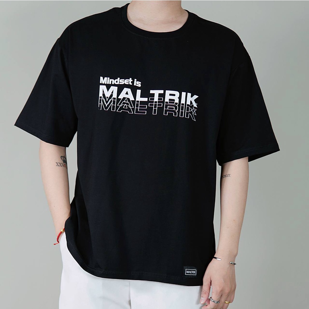 Áo phông unisex MALTRIK Mindset nam nữ form rộng áo thun basic chất cotton thoáng mát có size lớn cho người Bigsize
